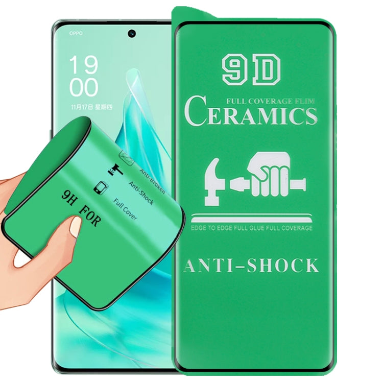 Film ceramico a colla a schermo intero 9D, For OPPO Reno9 (1 PC), For OPPO Reno9 Pro (1 PC), For OPPO Reno9 Pro+ (1 PC)
