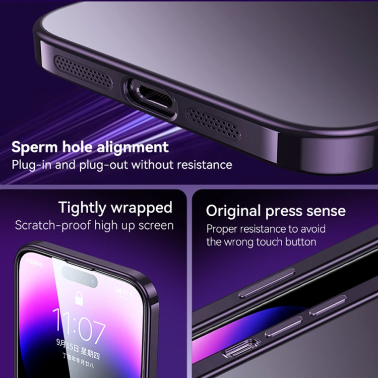 SULADA Custodia per telefono in TPU all-inclusive satinato galvanico, For iPhone 14, For iPhone 14 Plus, For iPhone 14 Pro