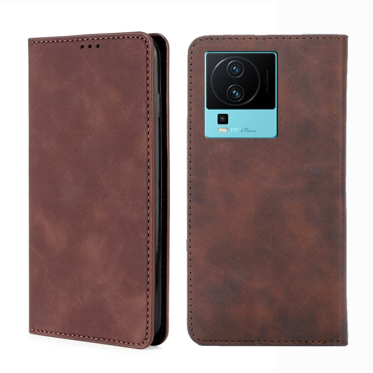 Custodia per telefono in pelle con vibrazione orizzontale magnetica Skin Feel, For vivo iQOO Neo7, For Realme 9i 5G Global/10 5G, For vivo T2x 5G/Y73t/iQOO Z6x, For Huawei nova Y61