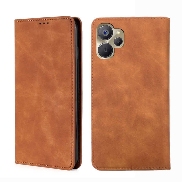 Custodia per telefono in pelle con vibrazione orizzontale magnetica Skin Feel, For vivo iQOO Neo7, For Realme 9i 5G Global/10 5G, For vivo T2x 5G/Y73t/iQOO Z6x, For Huawei nova Y61