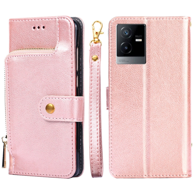Custodia per cellulare in pelle con cerniera, For vivo iQOO Neo7, For Realme 9i 5G Global/10 5G, For vivo T2x 5G/Y73t/iQOO Z6x, For Huawei nova Y61, For Honor Play 40 Plus, For Nokia X30 5G, For ZTE Blade A52 Lite