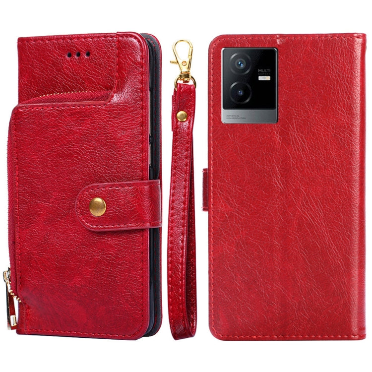 Custodia per cellulare in pelle con cerniera, For vivo iQOO Neo7, For Realme 9i 5G Global/10 5G, For vivo T2x 5G/Y73t/iQOO Z6x, For Huawei nova Y61, For Honor Play 40 Plus, For Nokia X30 5G, For ZTE Blade A52 Lite