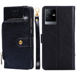 Custodia per cellulare in pelle con cerniera, For vivo iQOO Neo7, For Realme 9i 5G Global/10 5G, For vivo T2x 5G/Y73t/iQOO Z6x, For Huawei nova Y61, For Honor Play 40 Plus, For Nokia X30 5G, For ZTE Blade A52 Lite