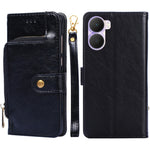 Custodia per cellulare in pelle con cerniera, For vivo iQOO Neo7, For Realme 9i 5G Global/10 5G, For vivo T2x 5G/Y73t/iQOO Z6x, For Huawei nova Y61, For Honor Play 40 Plus, For Nokia X30 5G, For ZTE Blade A52 Lite