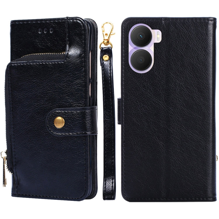 Custodia per cellulare in pelle con cerniera, For vivo iQOO Neo7, For Realme 9i 5G Global/10 5G, For vivo T2x 5G/Y73t/iQOO Z6x, For Huawei nova Y61, For Honor Play 40 Plus, For Nokia X30 5G, For ZTE Blade A52 Lite