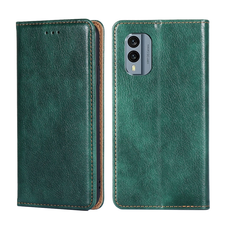 Custodia per telefono in pelle magnetica tinta unita a olio lucido, For Honor Play 40 Plus, For Nokia C31, For Nokia X30 5G