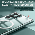 Custodia per telefono magnetica a doppia faccia con protezione per obiettivo MagSafe, For Samsung Galaxy S22 Ultra 5G