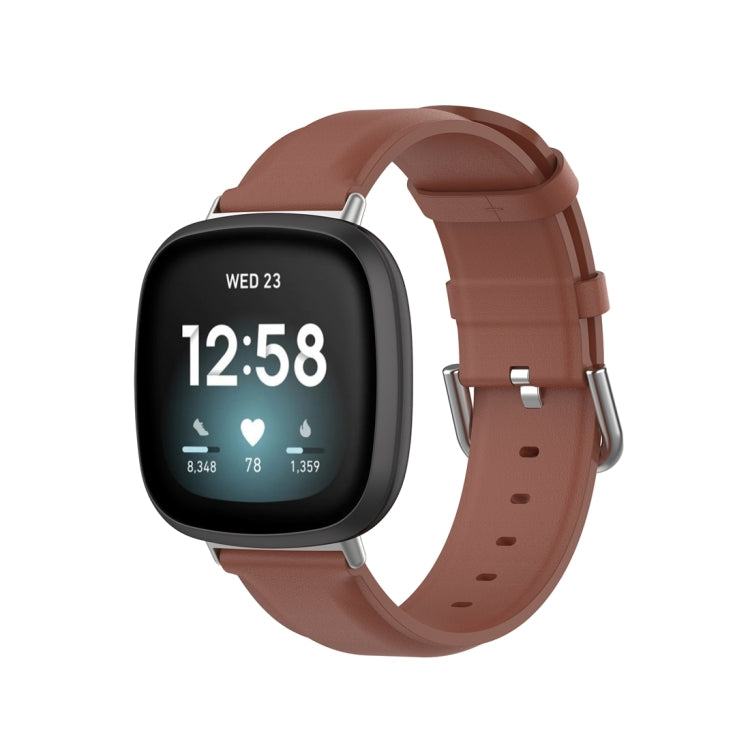 Cinturino in vera pelle, For Fitbit Versa 3 / Sense