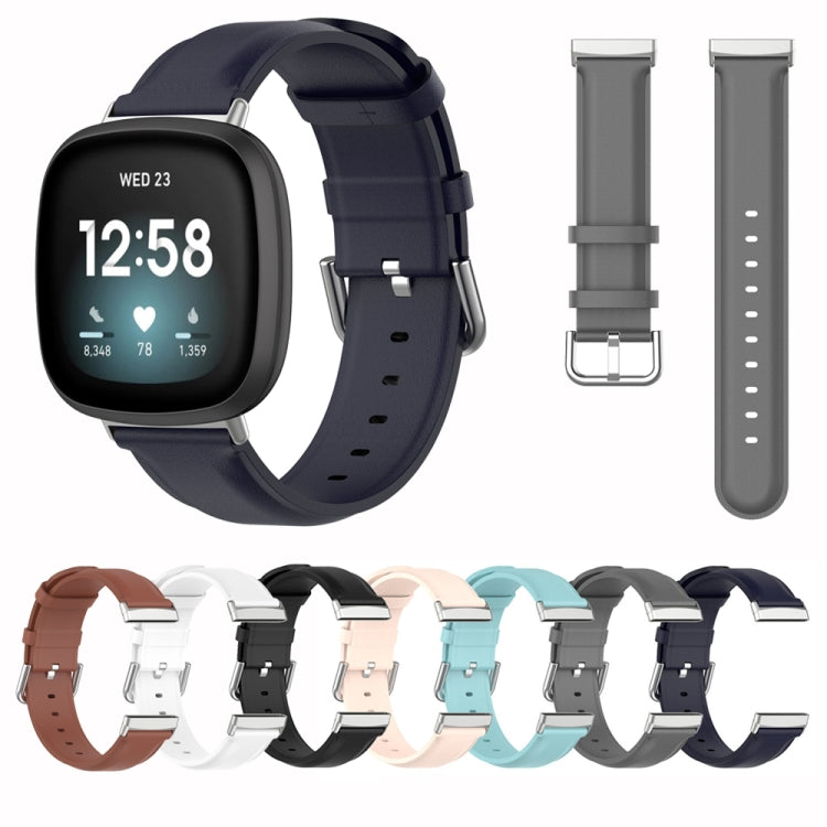 Cinturino in vera pelle, For Fitbit Versa 3 / Sense