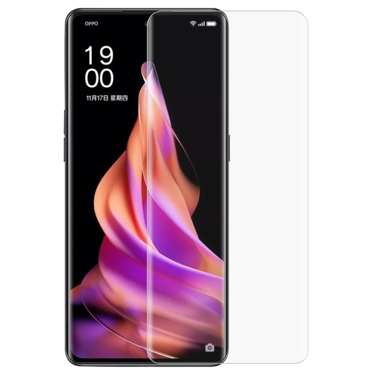 Pellicola in vetro temperato a colla piena curva liquida UV, For OPPO Reno9, For OPPO Reno9 Pro, For OPPO Reno9 Pro+