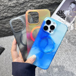 Custodia magnetica MagSafe per telefono acquerello in TPU, For iPhone 14, For iPhone 14 Pro, For iPhone 14 Pro Max, For iPhone 13, For iPhone 13 Pro