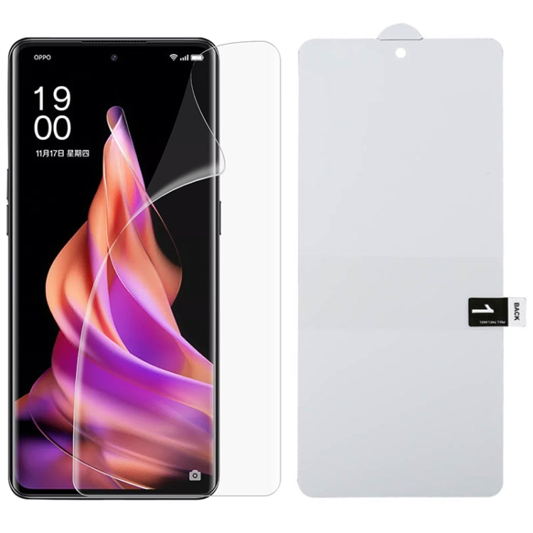 Pellicola idrogel antideflagrante a schermo intero, For OPPO Reno9(1 PC), For OPPO Reno9 Pro(1 PC), For OPPO Reno9 Pro+(1 PC)