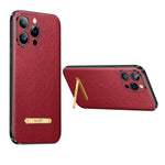 Custodia in pelle per PC + TPU della famosa serie Artisan SULADA Litchi, For iPhone 14, For iPhone 14 Plus, For iPhone 14 Pro, For iPhone 14 Pro Max