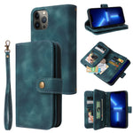 Custodia per cellulare in pelle con cerniera per portafoglio con cerniera multifunzionale, For iPhone 11, For iPhone 11 Pro, For iPhone 11 Pro Max, For iPhone 12 Pro Max