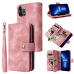 Custodia per cellulare in pelle con cerniera per portafoglio con cerniera multifunzionale, For iPhone 13, For iPhone 13 Pro, For iPhone 13 Pro Max, For iPhone 14 Pro Max, For iPhone 14 Pro