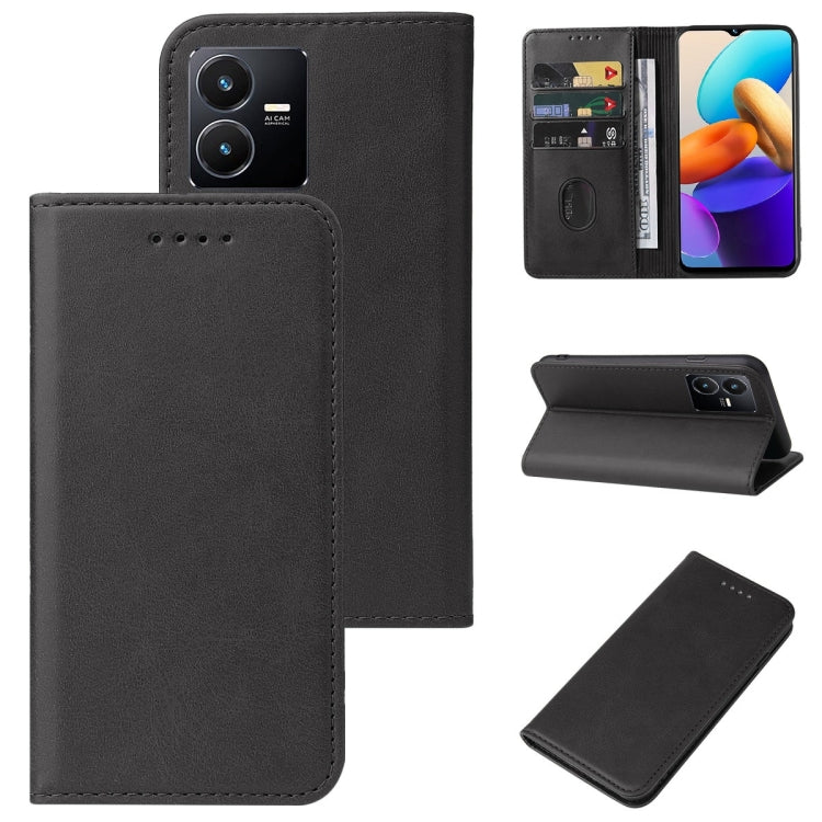 Custodia per telefono in pelle con chiusura magnetica, For Motorola Moto G72, For OPPO Reno6 Pro 5G, For Samsung Galaxy A22e, For vivo Y22s/Y22/Y35, For ZTE Blade A51 Lite/A5 2020, For ZTE Blade A52 2022, For ZTE Blade A72 2022