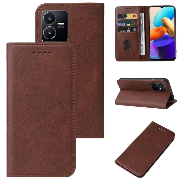 Custodia per telefono in pelle con chiusura magnetica, For Motorola Moto G72, For OPPO Reno6 Pro 5G, For Samsung Galaxy A22e, For vivo Y22s/Y22/Y35, For ZTE Blade A51 Lite/A5 2020, For ZTE Blade A52 2022, For ZTE Blade A72 2022
