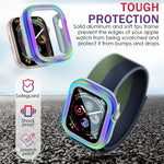 Custodia protettiva in lega di alluminio + TPU 2 in 1, For Apple Watch Ultra 3 / 2 / 1 49mm, For Apple Watch  Series 9 / 8 / 7 45mm, For Apple Watch Series 6 / 5 / 4 / SE 44mm