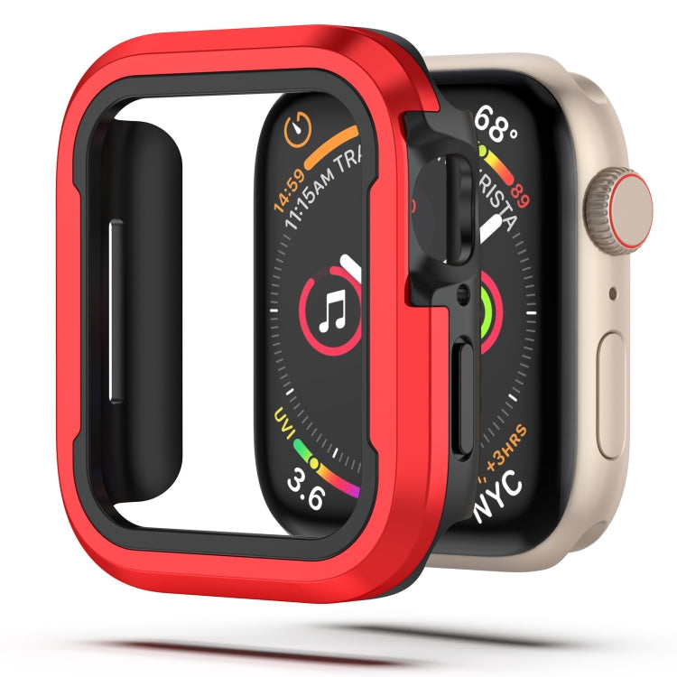 Custodia protettiva in lega di alluminio + TPU 2 in 1, For Apple Watch Series 9 / 8 / 7 41mm, For Apple Watch Series 6 / 5 / 4 / SE 40mm