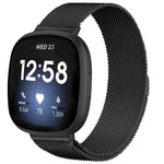 Cinturino per orologio con fibbia divisa in metallo magnetico milanese da 20 mm, For Fitbit Versa 4 / Versa 3