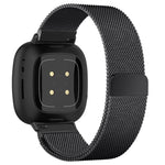 Cinturino per orologio con fibbia divisa in metallo magnetico milanese da 20 mm, For Fitbit Versa 4 / Versa 3