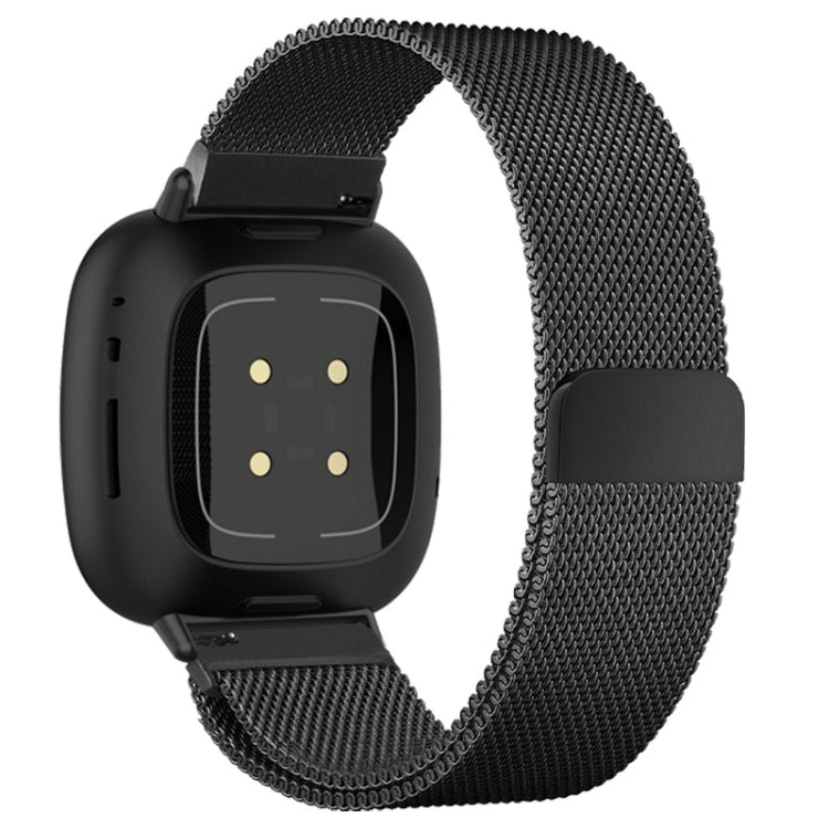 Cinturino per orologio con fibbia divisa in metallo magnetico milanese da 20 mm, For Fitbit Versa 4 / Versa 3