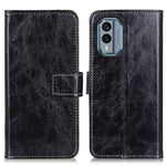 Custodia per cellulare in pelle a vibrazione orizzontale con struttura retrò Crazy Horse, For Nokia X30 5G, For Samsung Galaxy A54 5G