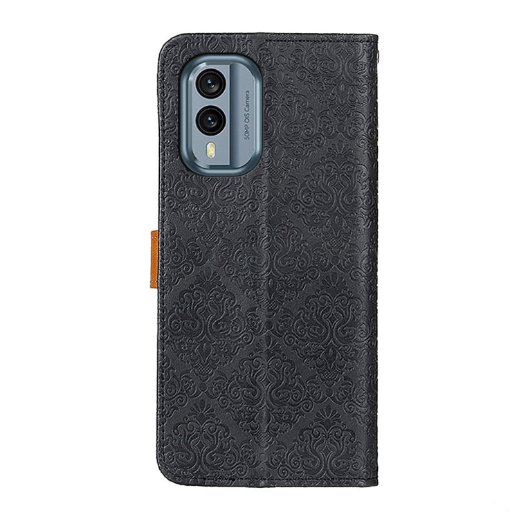 Custodia per telefono in pelle goffrata floreale europea, For Nokia X30 5G, For Samsung Galaxy A54 5G