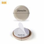 Tappetini antiscivolo per sedie da tavolo 25 mm set 16