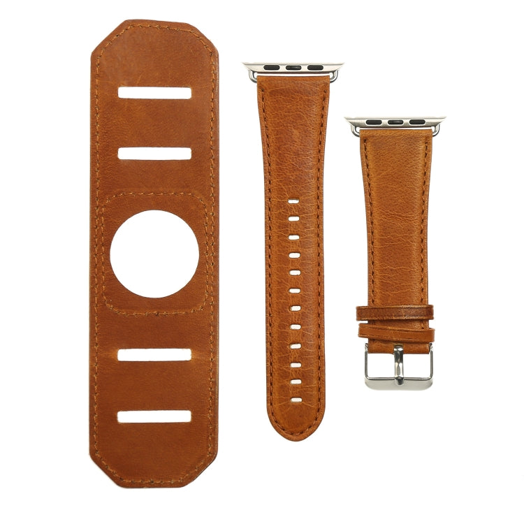 Cinturino con cinturino in tessuto Crazy Horse, For Apple Watch 5 & 4 40mm / 3 & 2 & 1 38mm, For Apple Watch 5 & 4 44mm / 3 & 2 & 1 42mm