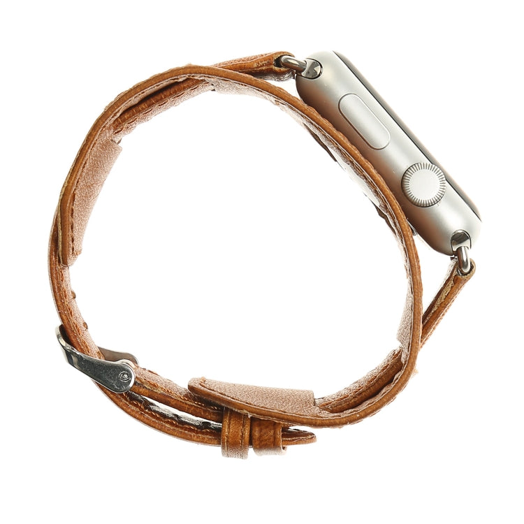 Cinturino con cinturino in tessuto Crazy Horse, For Apple Watch 5 & 4 40mm / 3 & 2 & 1 38mm, For Apple Watch 5 & 4 44mm / 3 & 2 & 1 42mm