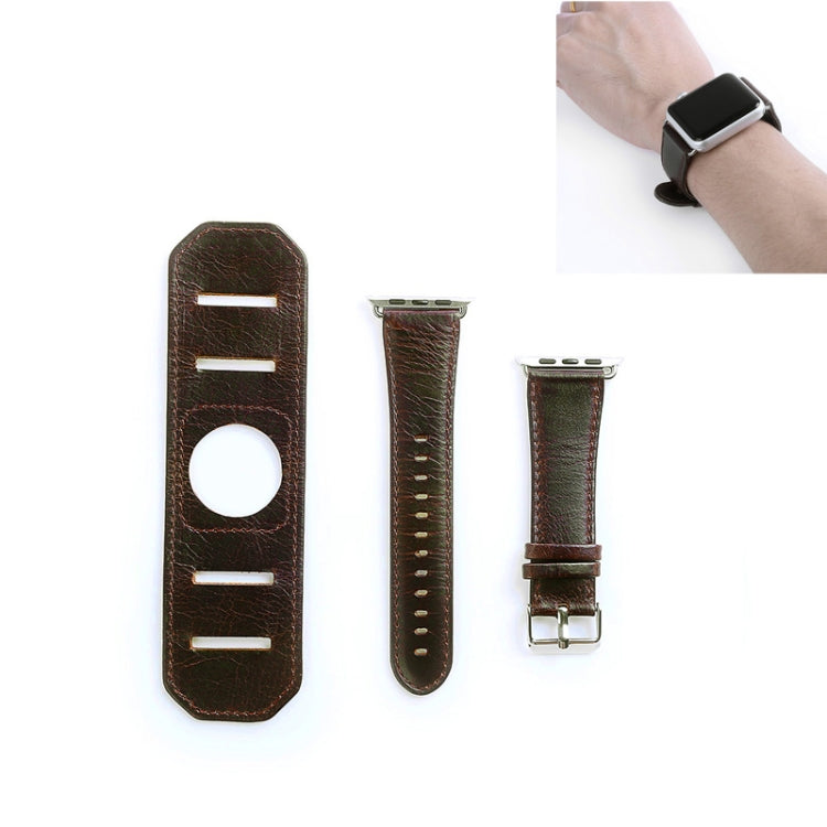 Cinturino con cinturino in tessuto Crazy Horse, For Apple Watch 5 & 4 40mm / 3 & 2 & 1 38mm, For Apple Watch 5 & 4 44mm / 3 & 2 & 1 42mm