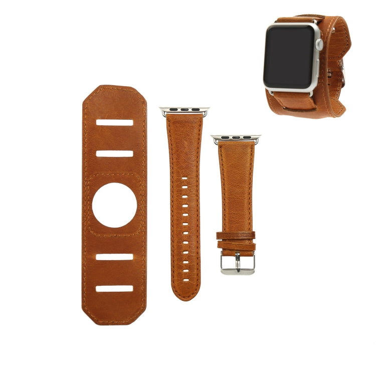 Cinturino con cinturino in tessuto Crazy Horse, For Apple Watch 5 & 4 40mm / 3 & 2 & 1 38mm, For Apple Watch 5 & 4 44mm / 3 & 2 & 1 42mm