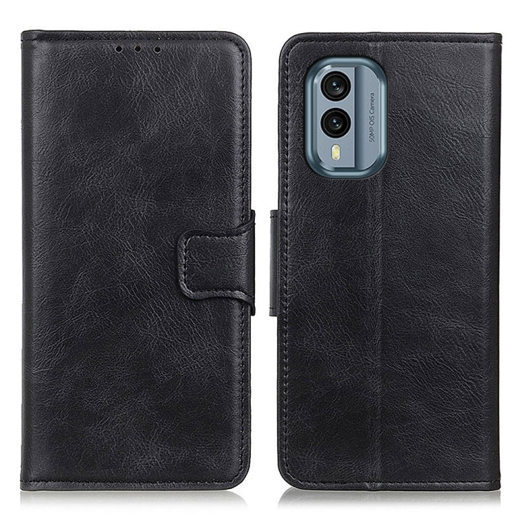 Custodia per cellulare in pelle a vibrazione orizzontale con texture cavallo pazzo Mirren, For Nokia X30 5G, For Samsung Galaxy A54 5G