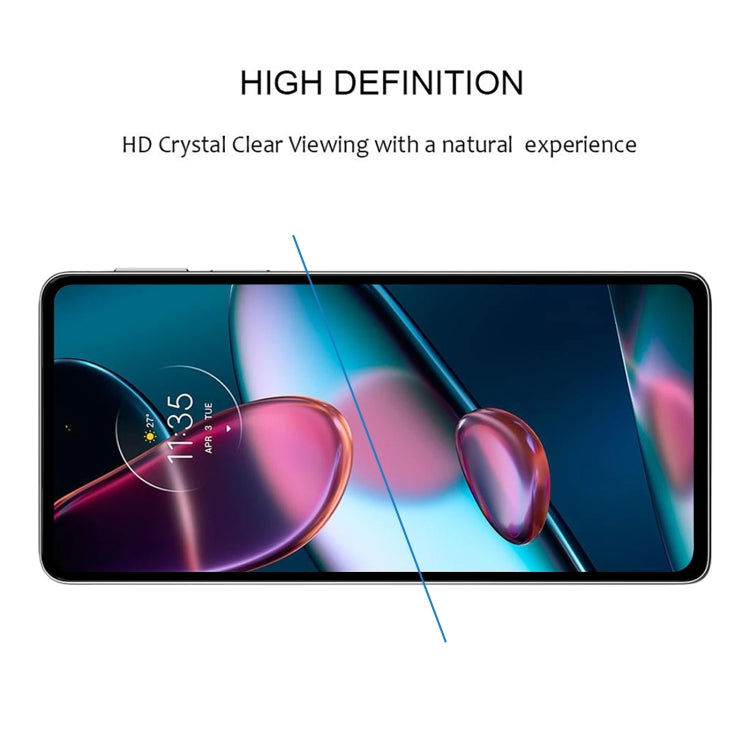 Pellicola in vetro temperato per protezione dello schermo a copertura totale con colla completa, For Motorola Edge 30 Pro 5G/Edge+ 5G UW/Edge 2022 (1 PC)