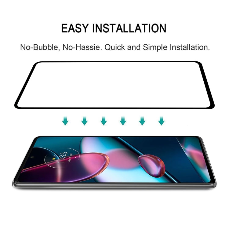 Pellicola in vetro temperato per protezione dello schermo a copertura totale con colla completa, For Motorola Edge 30 Pro 5G/Edge+ 5G UW/Edge 2022 (1 PC)