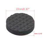 2 poggiapiedi rotondi in EVA plaid da 22 mm per divano da tavolo, antiscivolo e antirumore, 22mm