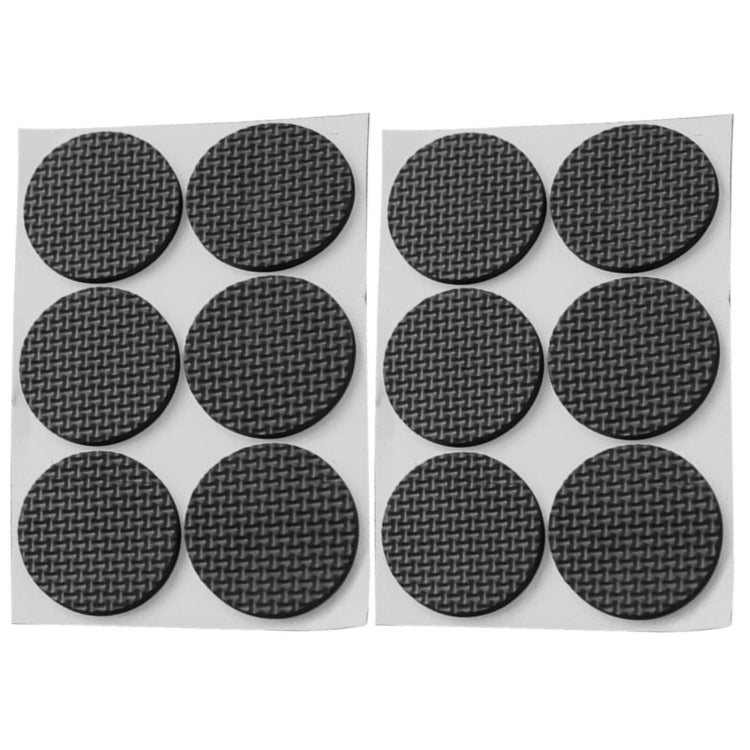 2 poggiapiedi rotondi da 46 mm in plaid EVA per divano da tavolo, antiscivolo e antirumore, 46mm