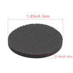 2 poggiapiedi rotondi da 46 mm in plaid EVA per divano da tavolo, antiscivolo e antirumore, 46mm