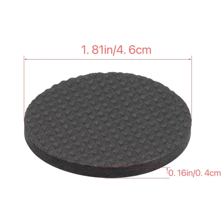 2 poggiapiedi rotondi da 46 mm in plaid EVA per divano da tavolo, antiscivolo e antirumore, 46mm