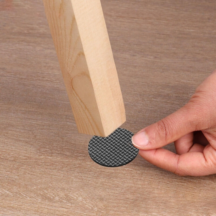 2 poggiapiedi rotondi da 46 mm in plaid EVA per divano da tavolo, antiscivolo e antirumore, 46mm