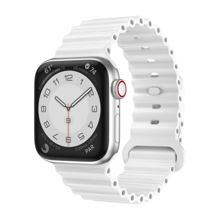 Cinturino in silicone, For Apple Watch Ultra 49mm / Series 8&7 45mm / SE 2&6&SE&5&4 44mm, For Apple Watch Series 8&7 41mm / SE 2&6&SE&5&4 40mm / 3&2&1 38mm