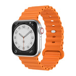 Cinturino in silicone, For Apple Watch Ultra 49mm / Series 8&7 45mm / SE 2&6&SE&5&4 44mm, For Apple Watch Series 8&7 41mm / SE 2&6&SE&5&4 40mm / 3&2&1 38mm