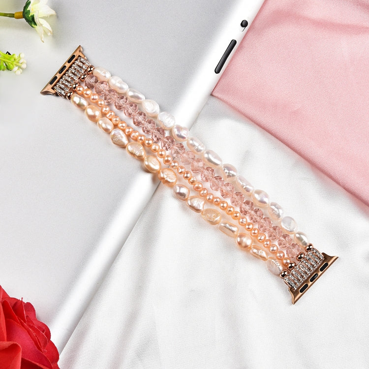 Cinturino in cristallo di perla, For Apple Watch 5 & 4 40mm / 3 & 2 & 1 38mm, For Apple Watch 5 & 4 44mm / 3 & 2 & 1 42mm