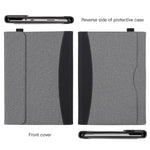 Custodia per tablet in pelle con cuciture in tessuto, For Microsoft Surface Pro 10 / 9, For Microsoft Surface Pro 8, For Microsoft Surface Pro 7 / 6 / 5 / 4, For Microsoft Surface Go 3 / 2 / 1
