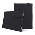 Custodia per tablet in pelle con cuciture in tessuto, For Microsoft Surface Pro 10 / 9, For Microsoft Surface Pro 8, For Microsoft Surface Pro 7 / 6 / 5 / 4, For Microsoft Surface Go 3 / 2 / 1