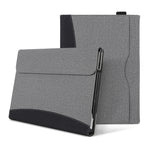 Custodia per tablet in pelle con cuciture in tessuto, For Microsoft Surface Pro 10 / 9, For Microsoft Surface Pro 8, For Microsoft Surface Pro 7 / 6 / 5 / 4, For Microsoft Surface Go 3 / 2 / 1