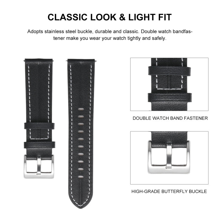 Cinturino universale in vera pelle per smartwatch Realme Watch 3