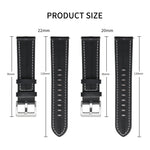 Cinturino universale in vera pelle per smartwatch Realme Watch 3