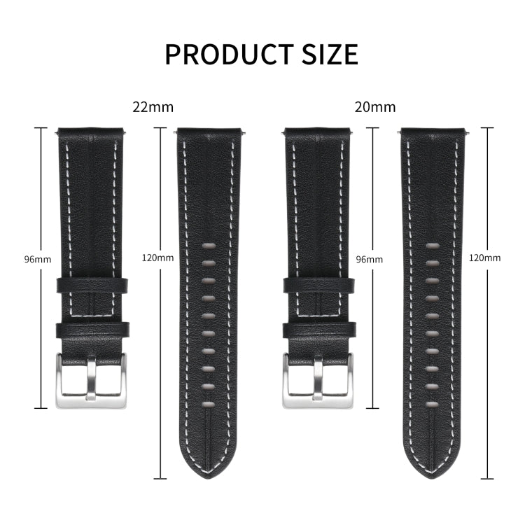 Cinturino universale in vera pelle per smartwatch Realme Watch 3